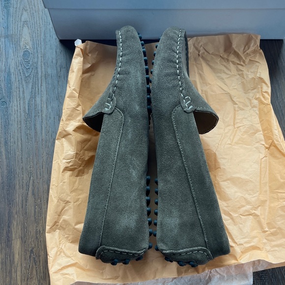 NIB Quince 100%Suede Driving Loafers/Medium Brown - size 8 - Picture 10 of 11